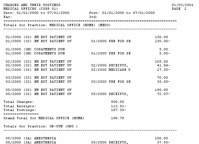 MSO Charges & Their Postings (Page 2)